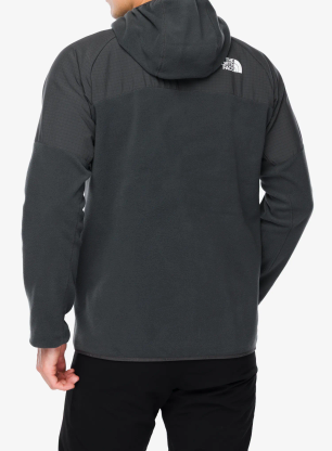 Fleece mikina s kapucí The North Face Glacier Heavyweight Full Zip HD - asphalt grey/tnf black