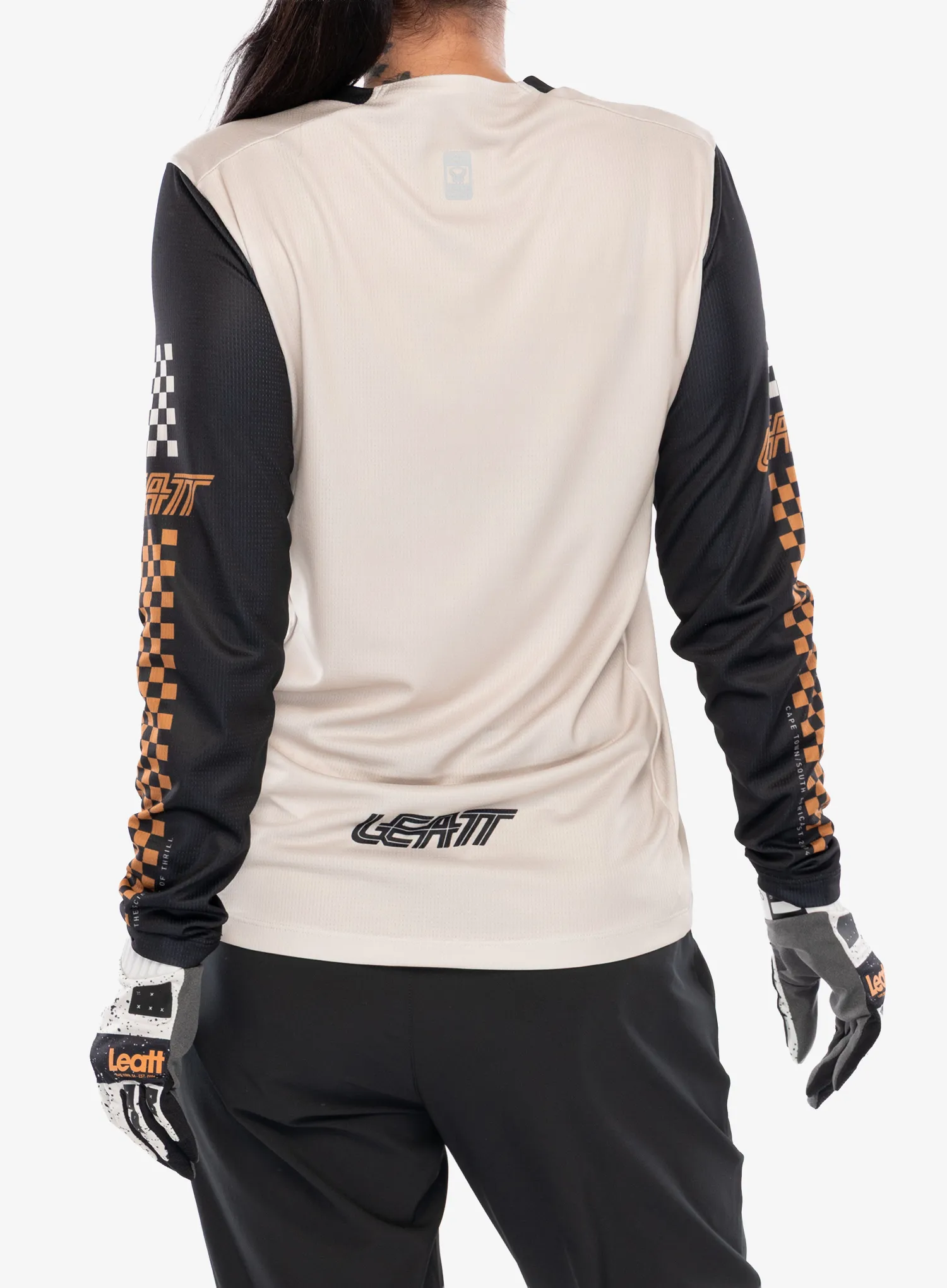 Cyklistická mikina dámská Leatt Jersey MTB Enduro 4.0 - cream
