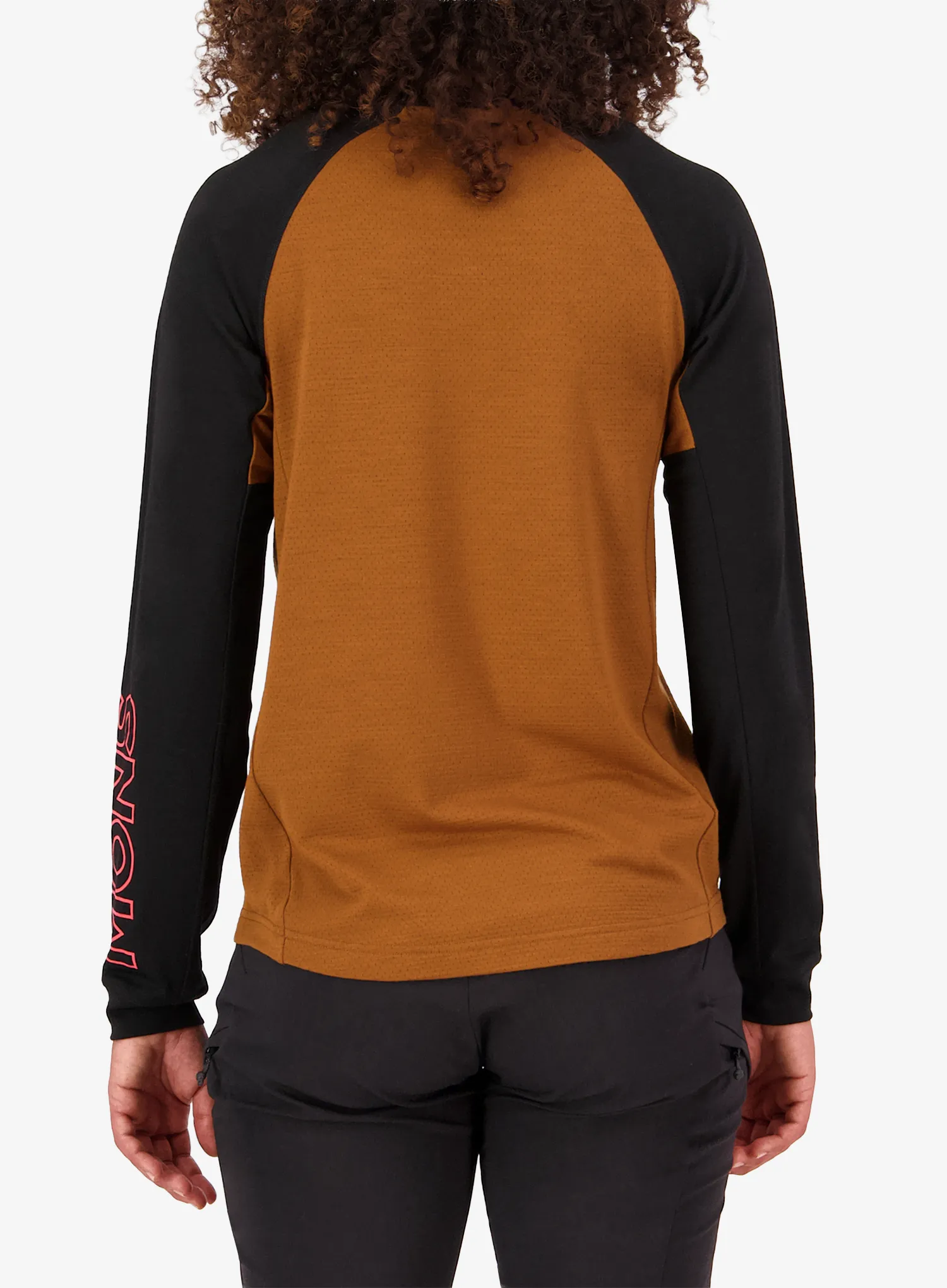 Cyklistická mikina dámská Mons Royale Tarn Merino Long Sleeve - caramel/black