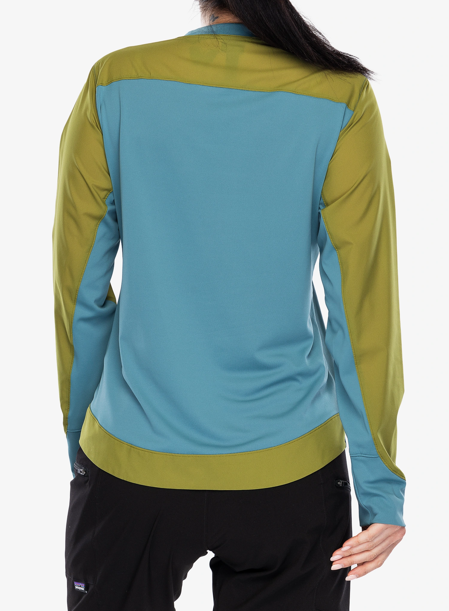 Cyklistická mikina dámská Patagonia LS Dirt Craft Jersey - wetland blue