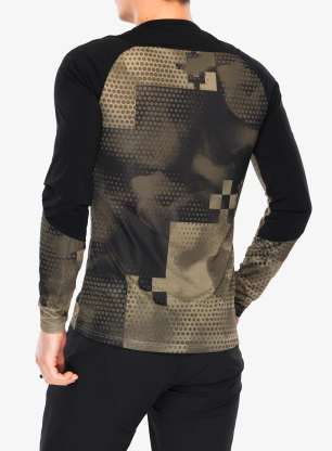 Cyklistická mikina Fox Flexair Ascent LS Jersey Pulse - sand
