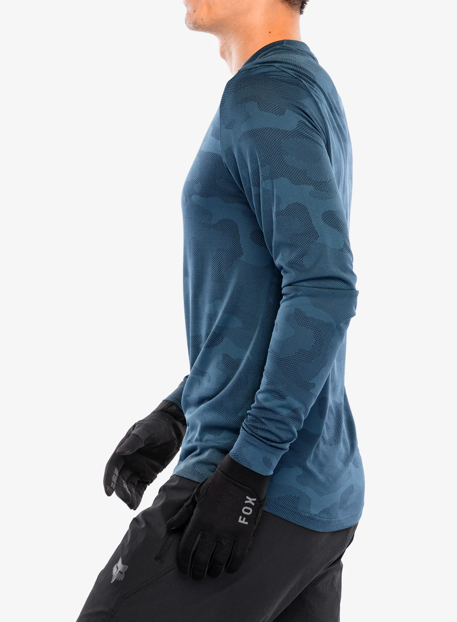 Cyklistická mikina Fox Ranger Tru Dri LS Jersey - dark vintage