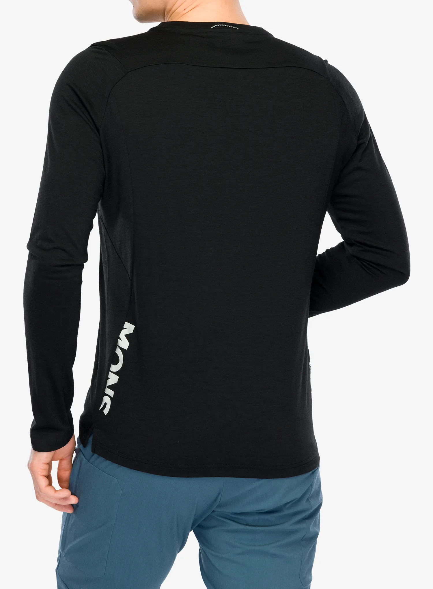 Cyklistická mikina Mons Royale Diversion Merino Bike Jersey Long Sleeve - black