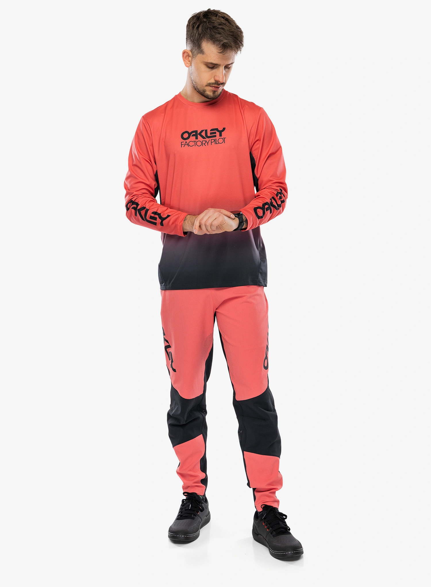 Cyklistická mikina Oakley Maven Coast LS Jersey 2.0 - gradient paloma/black