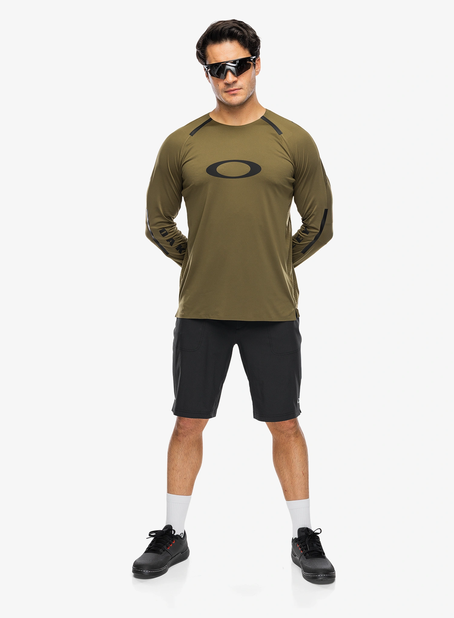 Cyklistická mikina Oakley Maven Scrub Elite LS Jersey - army green
