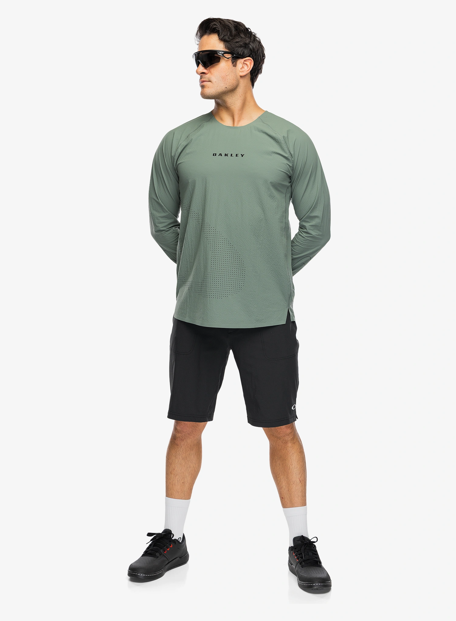 Cyklistická mikina Oakley Seeker Whip LS Jersey - aviator green