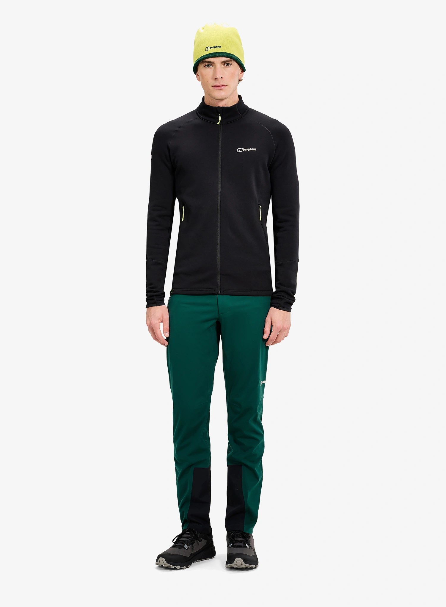 Rozepínací mikina Berghaus Kinetic Powerstretch Jkt Am - jet black