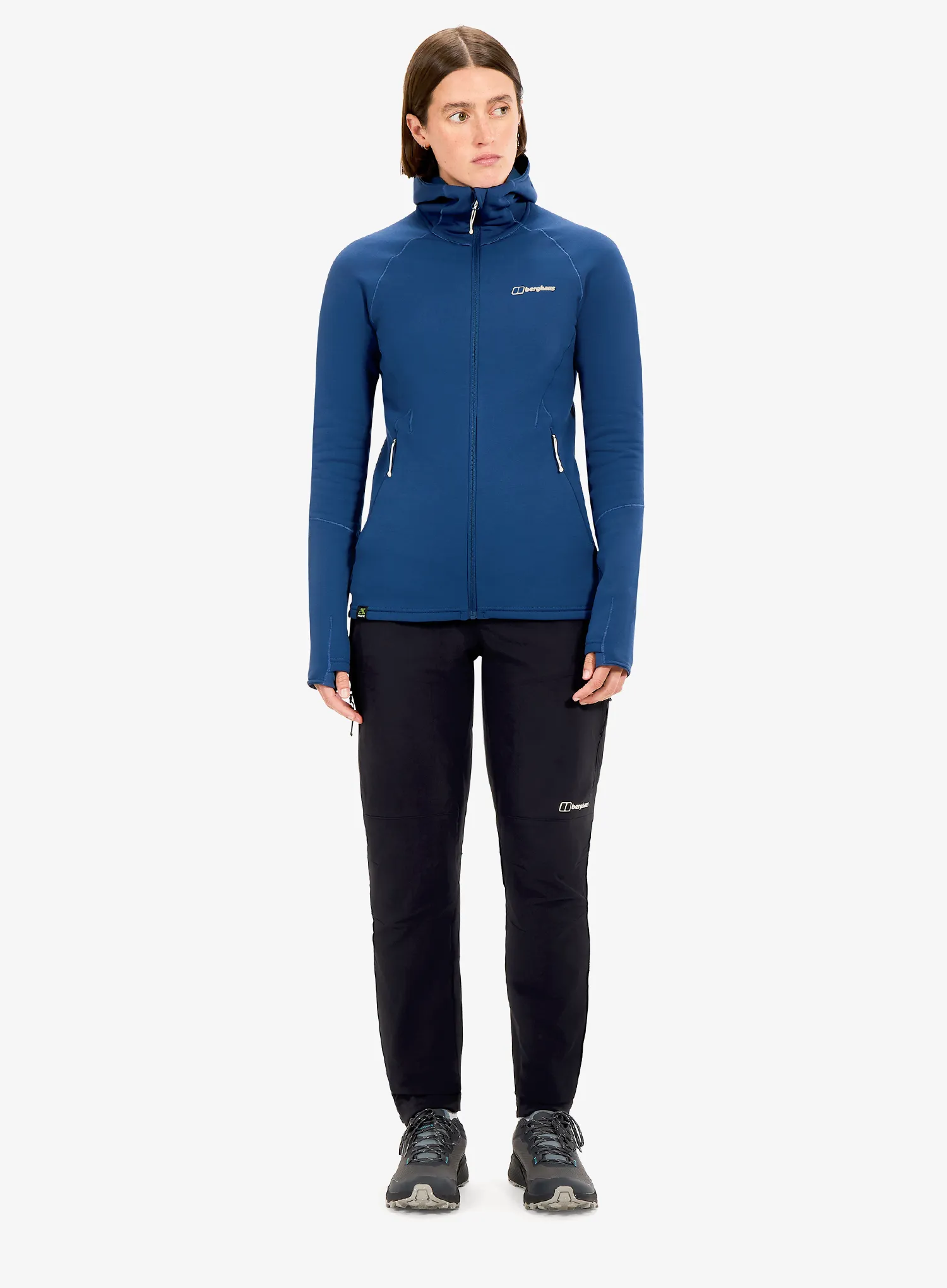 Dámská mikina na zip Berghaus Kinetic Powerstretch Hoody Af - hale navy