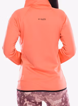 Dámská mikina na zip Columbia Triple Canyon Grid Fleece Full Zip - alpenglow