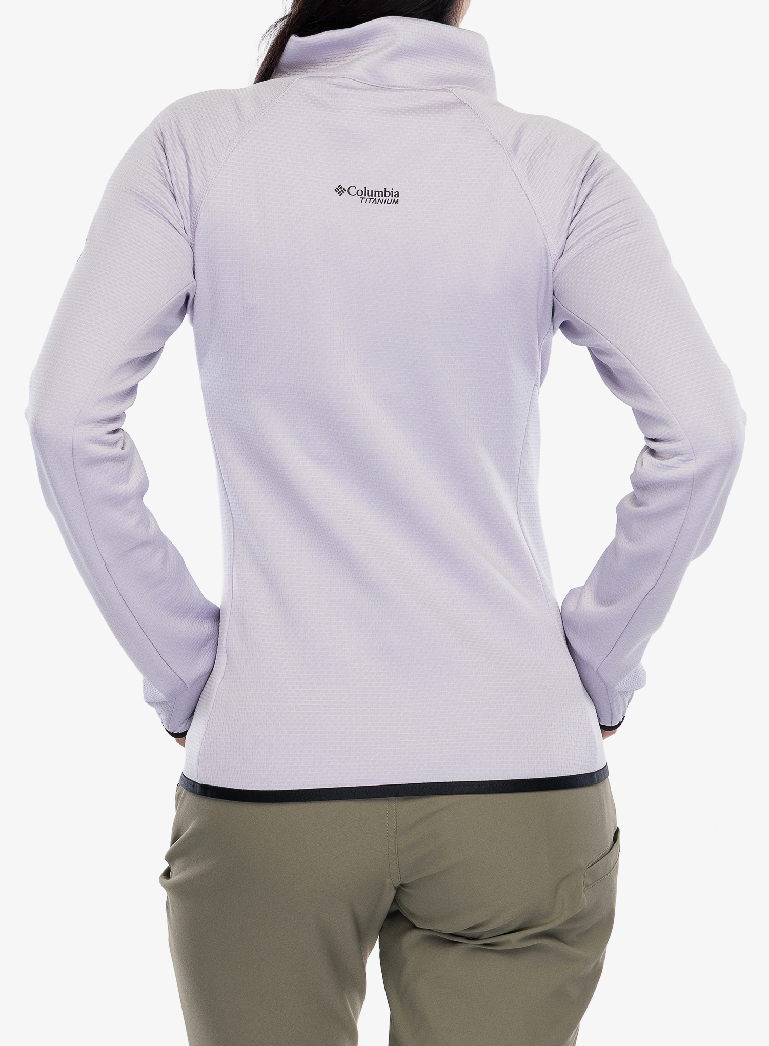 Dámská mikina na zip Columbia Triple Canyon Grid Fleece Full Zip - lavender pearl/black