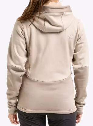 Dámská mikina na zip Didriksons Anneli Fullzip 3 - beach beige