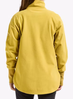 Dámská mikina na zip Didriksons Ronja Fullzip - yellow pollen