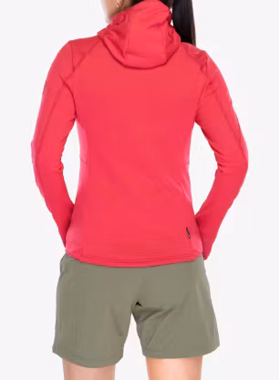 Dámská mikina na zip La Sportiva Chill Thermal Hoody - azalea/redwood