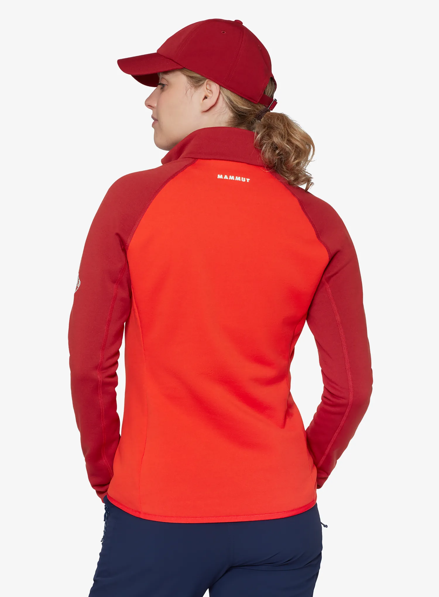Dámská mikina na zip Mammut Aconcagua ML Jkt - red/dark red
