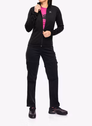 Dámská mikina na zip Montura Fadis Grid Maglia - black