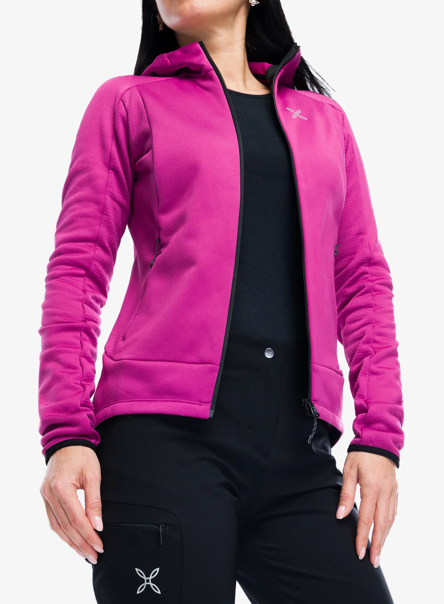 Dámská mikina na zip Montura Pulse Hooded Maglia - baton rouge