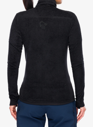 Dámská mikina na zip Norrona Falketind Warm1 Active Jacket - caviar black
