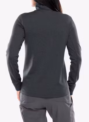 Dámská mikina na zip Odlo Grid Fleece Mid Layer Full Zip - black melange