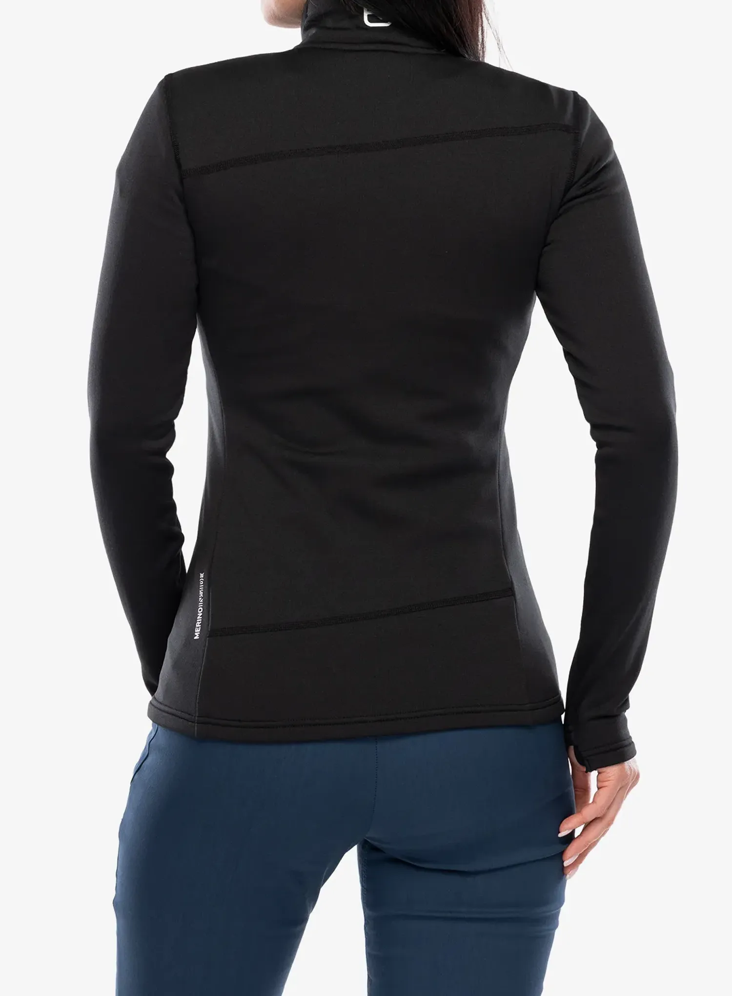 Dámská mikina na zip Ortovox Fleece Light Jacket - black raven