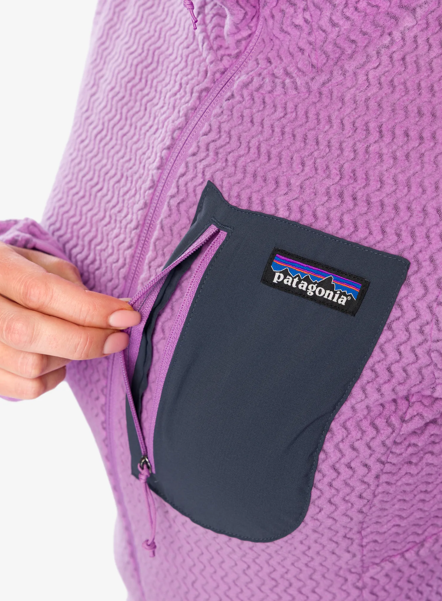 Dámská mikina na zip Patagonia R1 Air Full-Zip Hoody - brisk purple
