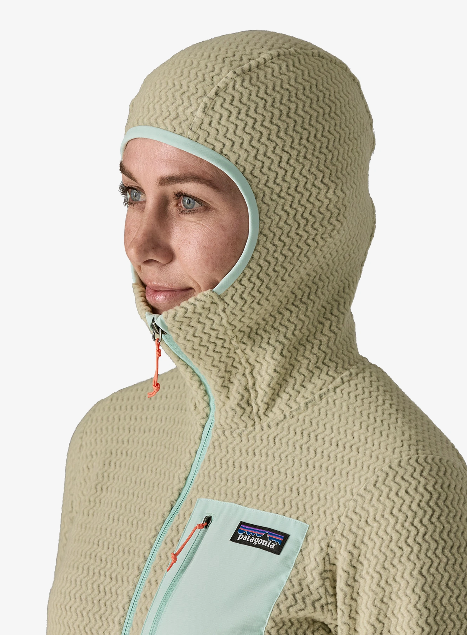 Dámská mikina na zip Patagonia R1 Air Full-Zip Hoody - weathered stone