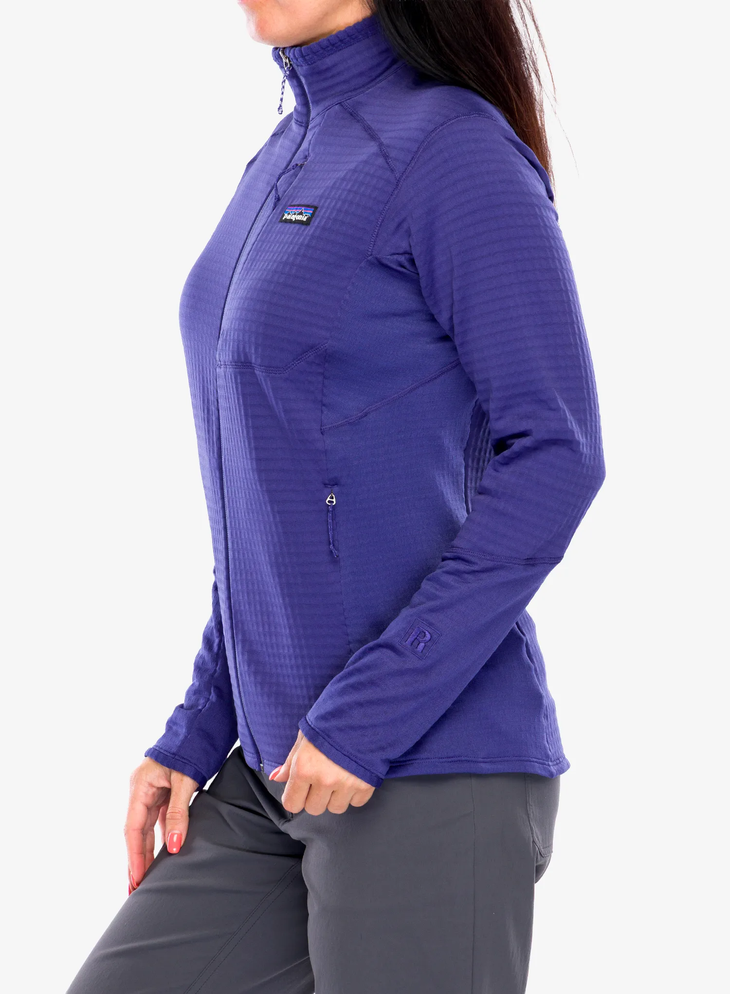 Dámská mikina na zip Patagonia R1 Hybrid Jacket - solstice purple