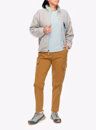 Dámská mikina na zip Patagonia Synch Jkt - oatmeal heather w/thin ice