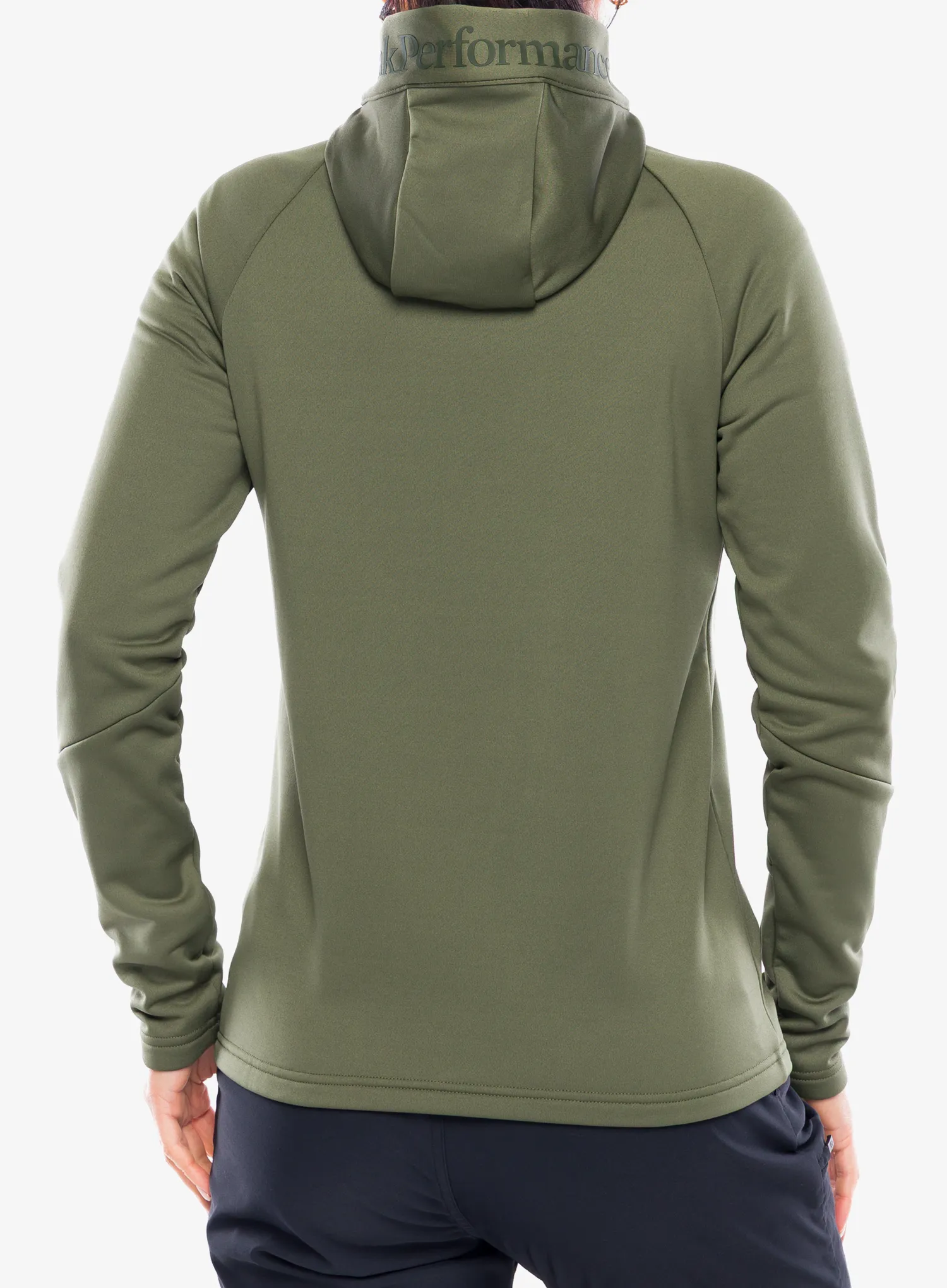 Dámská mikina na zip Peak Performance Rider Essentials Zip Hood - pine needle/pine needle