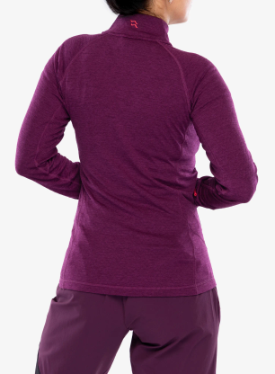 Dámská mikina na zip Rab Nexus Jacket - mulberry
