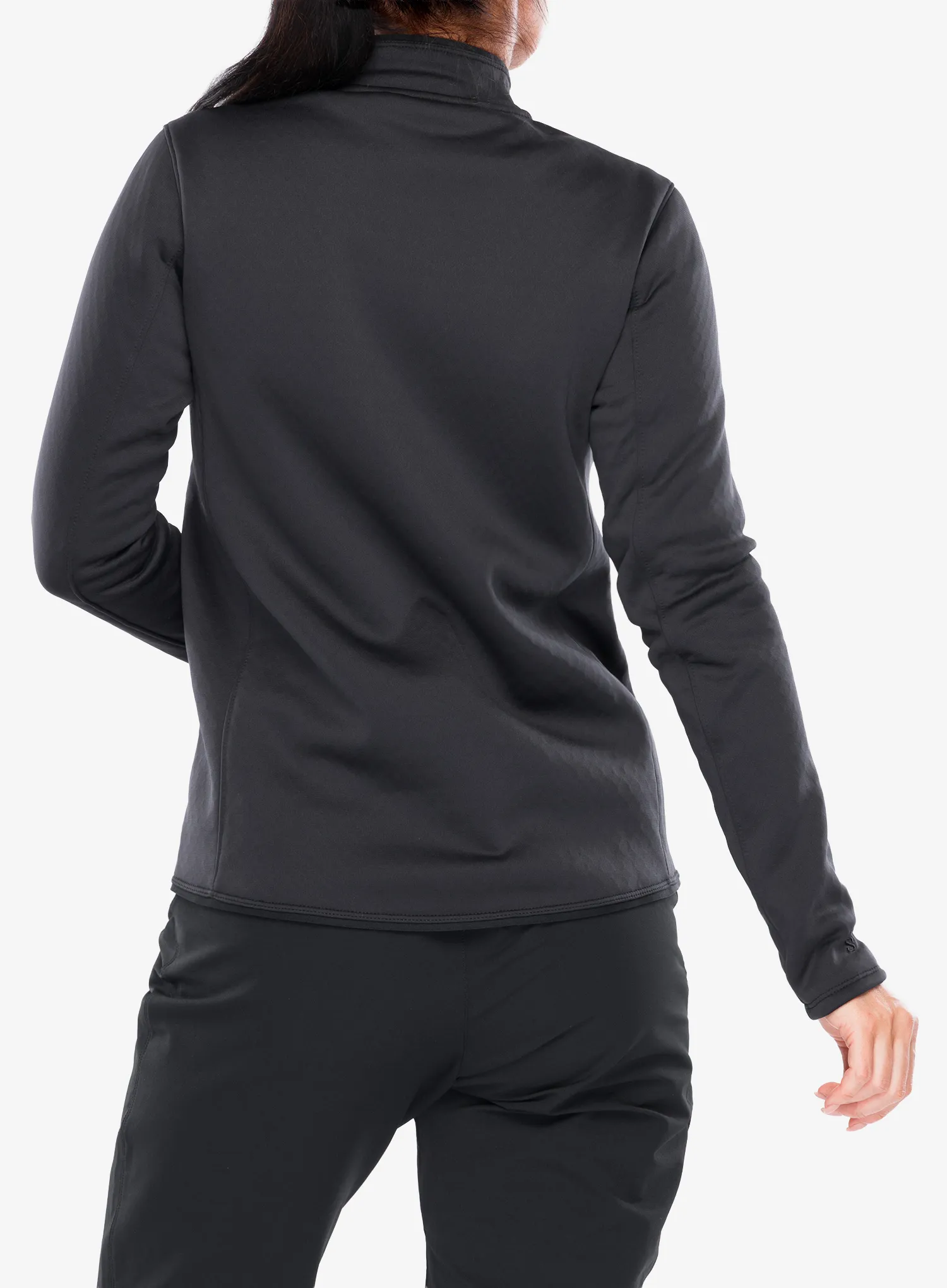 Dámská mikina na zip Salomon Sntial Midfleece FZ - deep black