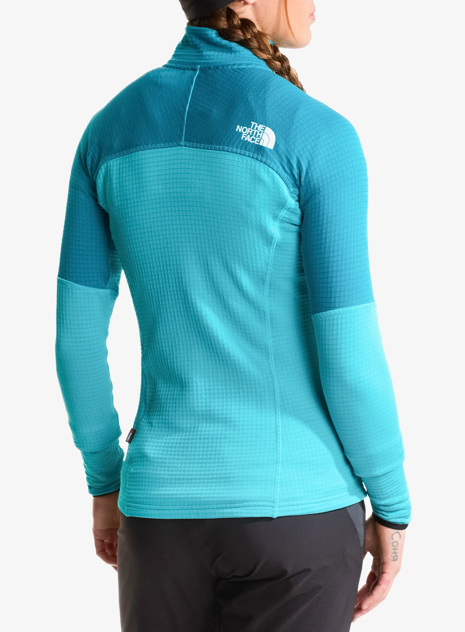 Dámská mikina na zip The North Face Polartec Powergrid Stormgap Jacket - blue/deep teal