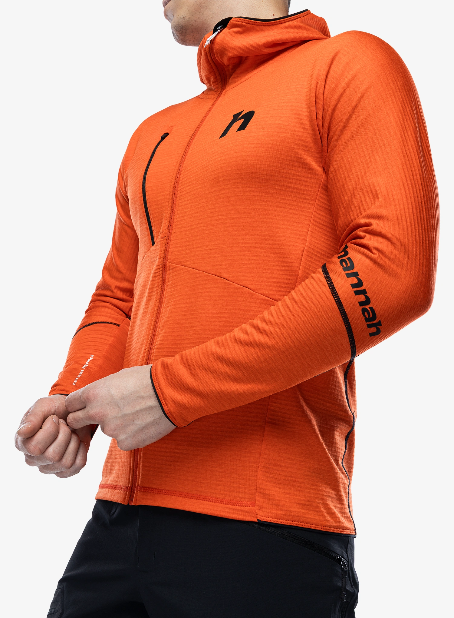 Rozepínací mikina Hannah Niro Hoody - spicy orange mel