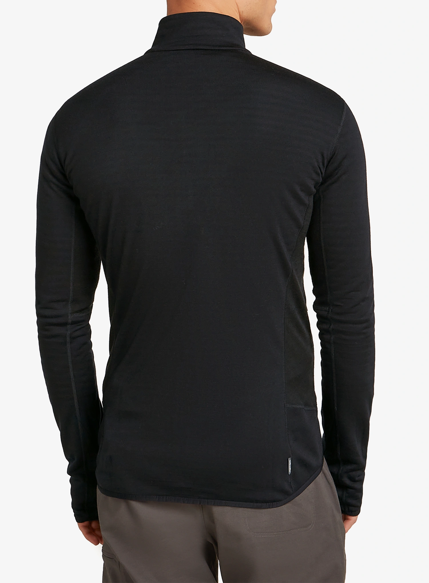 Rozepínací mikina Icebreaker Merino Blend 300 RealFleece Descender LS Zip - black