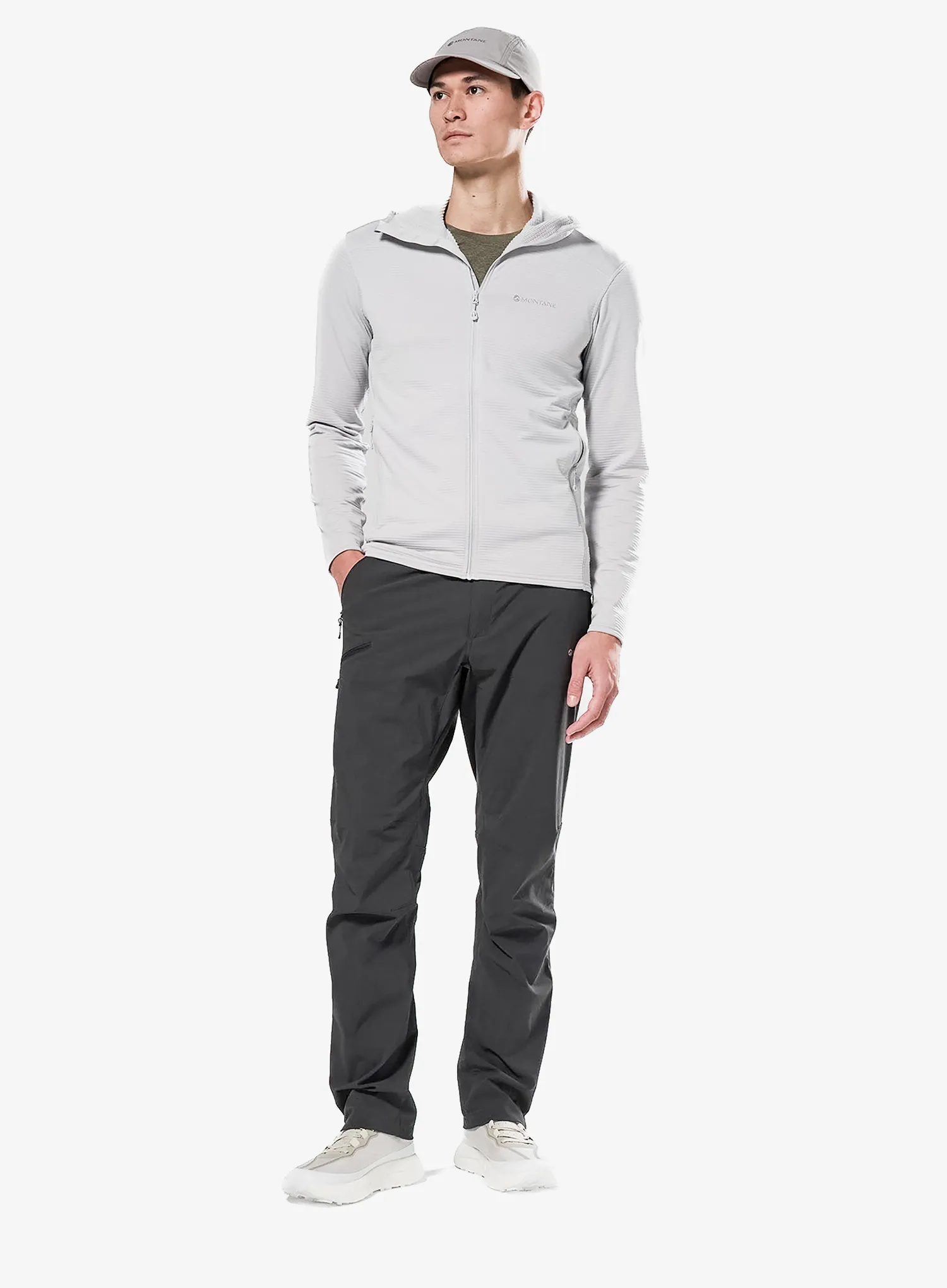Rozepínací mikina Montane Protium Lite Hoodie - platinum