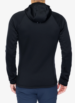 Rozepínací mikina Montura Fadis Grid Hooded Maglia - black