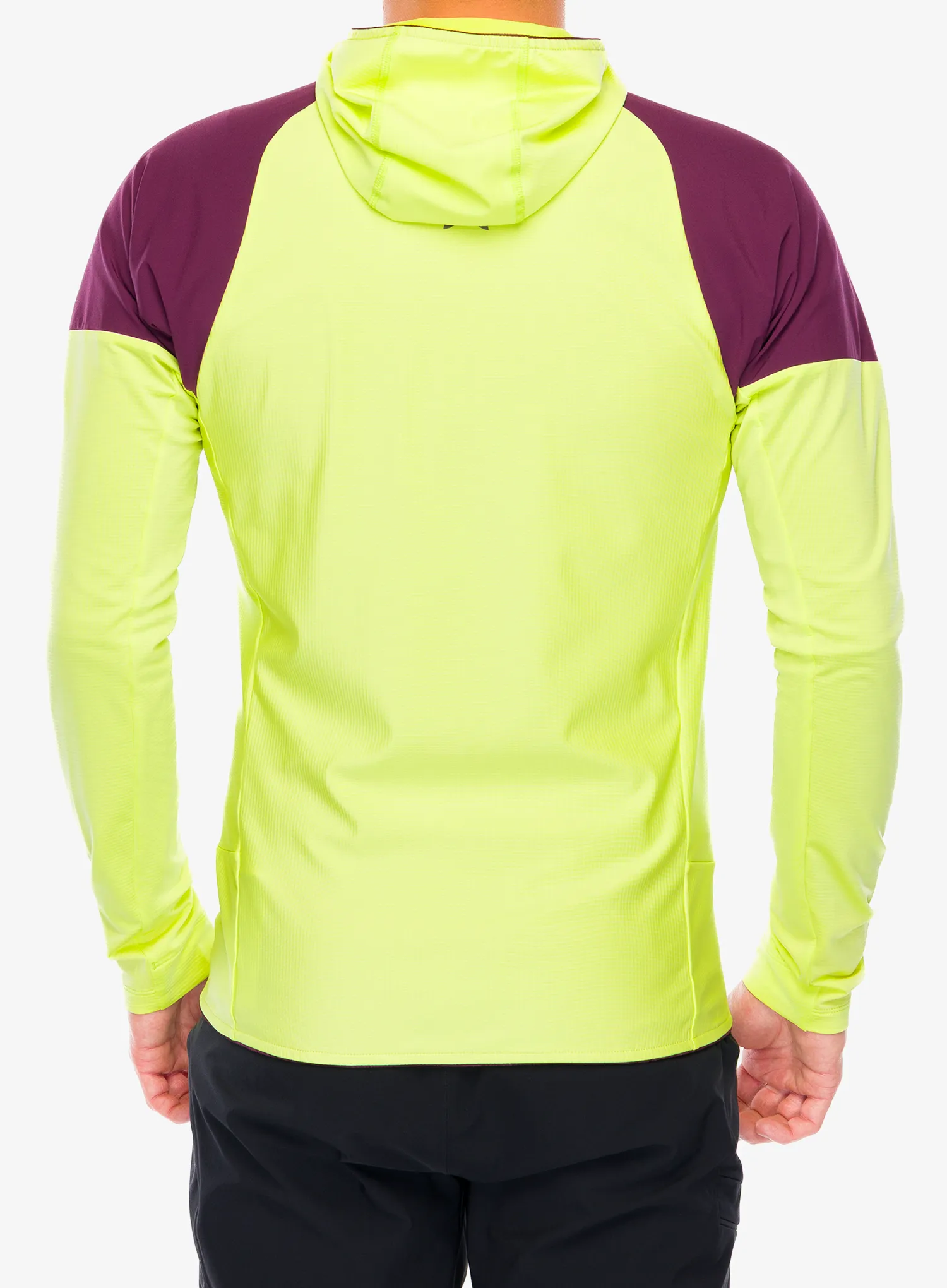 Rozepínací mikina Montura Spitze Maglia - sunny lime/wine red