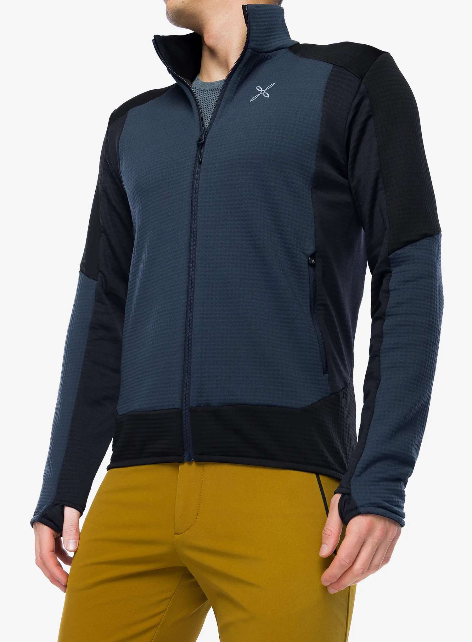 Rozepínací mikina Montura Stretch Color Maglia - graphite blue