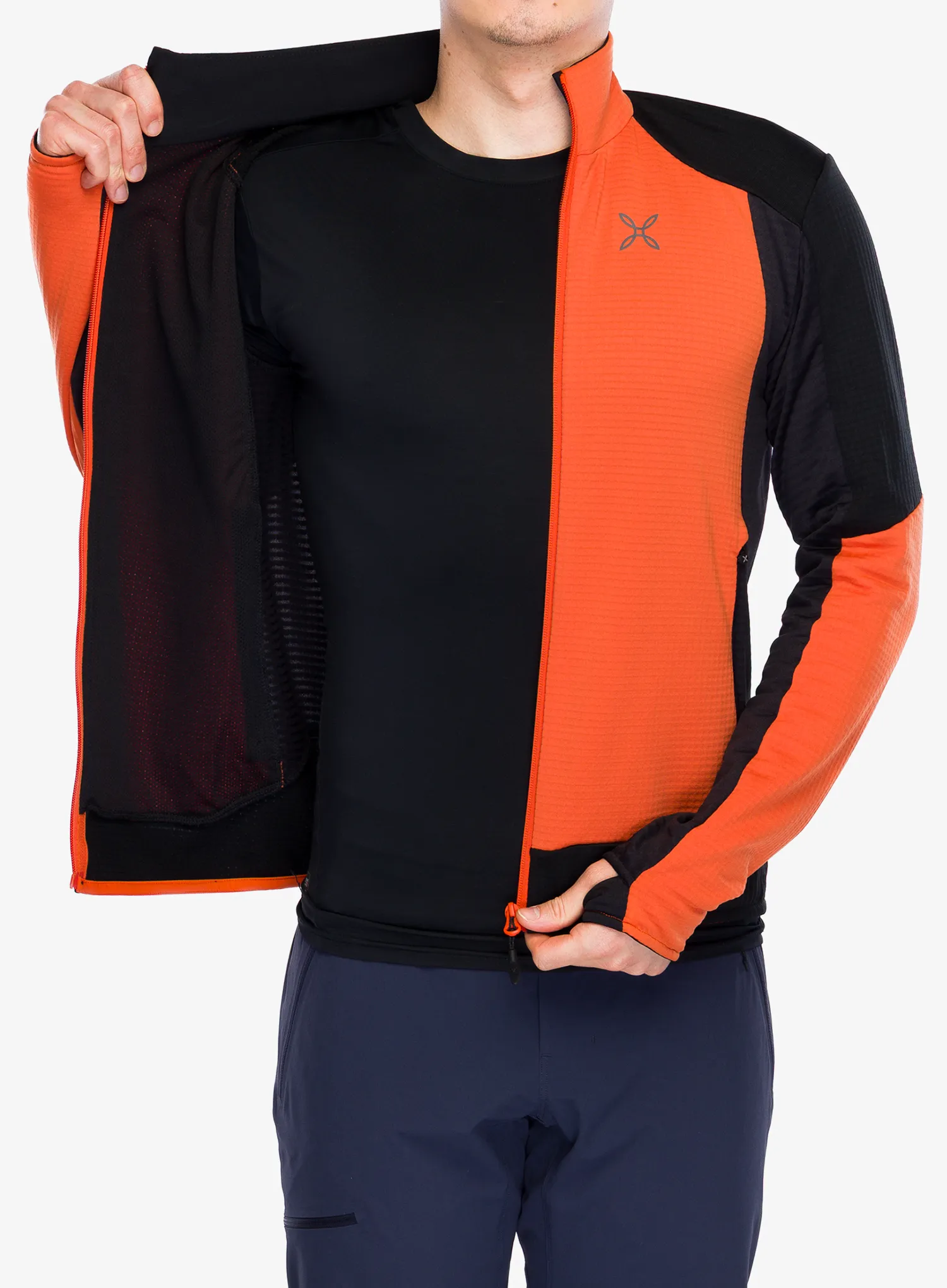 Rozepínací mikina Montura Stretch Color Maglia - orange/orange