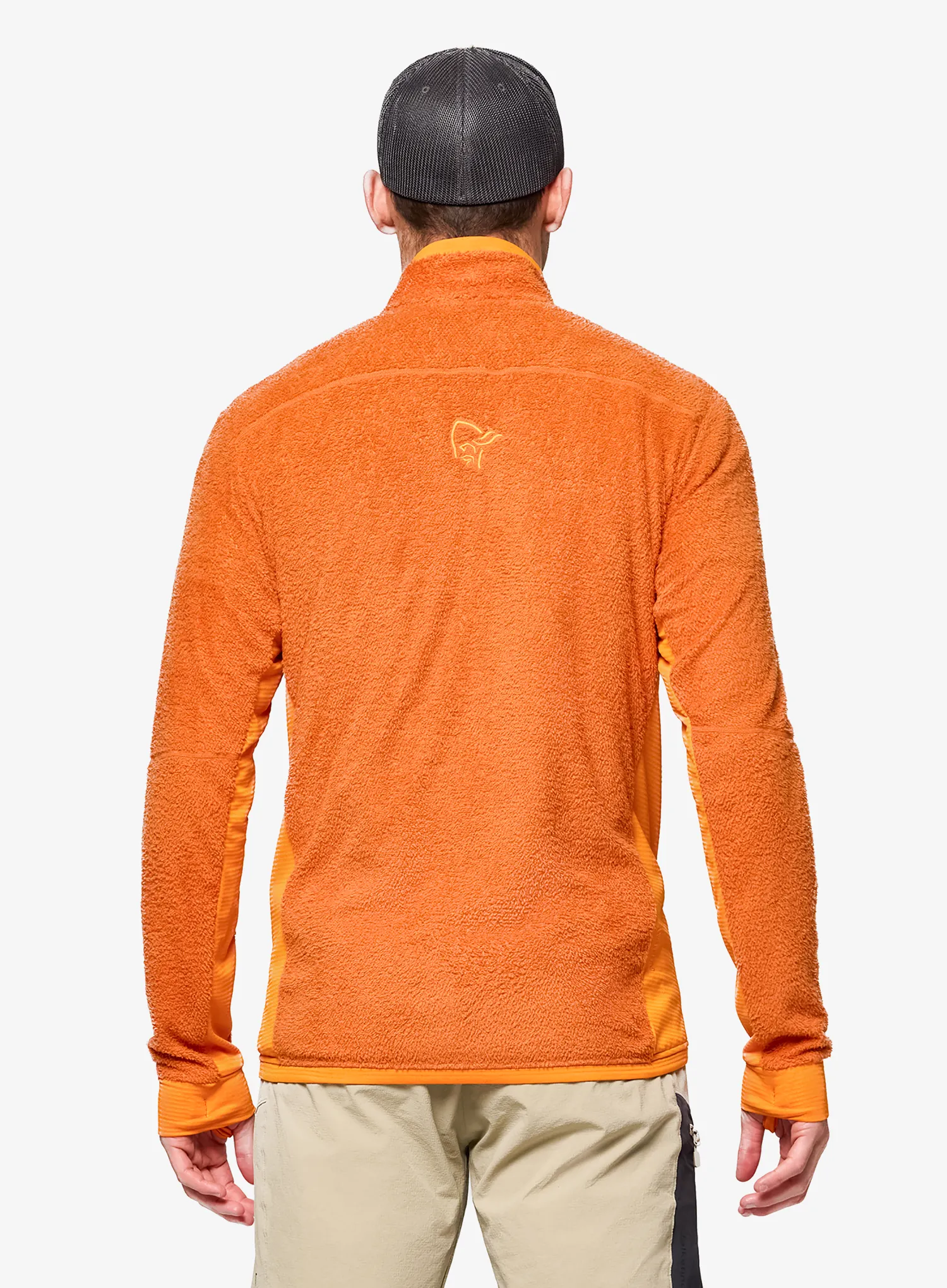 Rozepínací mikina Norrona Falketind Warm1 Active Jacket - gold flame/exuberance
