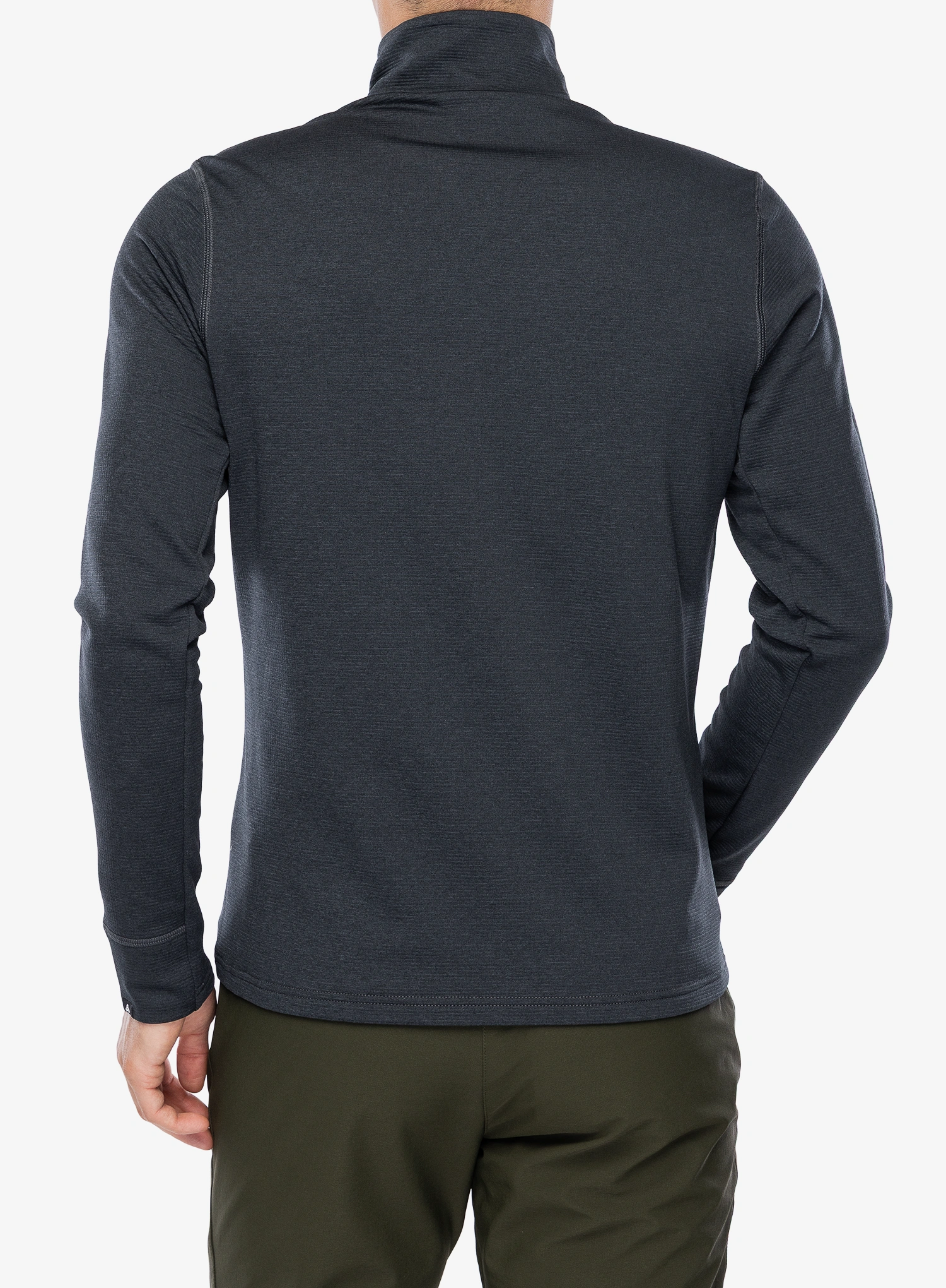 Rozepínací mikina Odlo Grid Fleece Mid Layer Full Zip - black melange