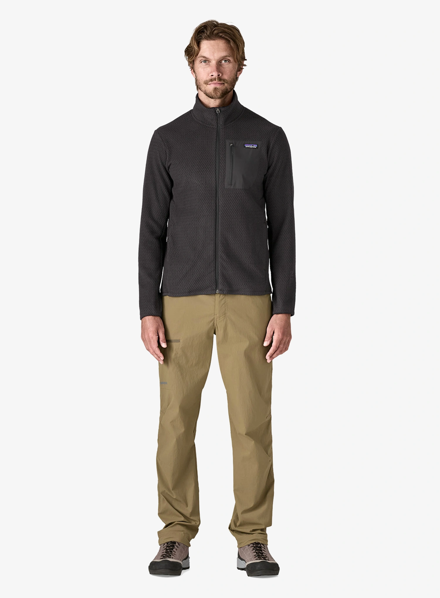 Rozepínací mikina Patagonia R1 Air Jacket - black
