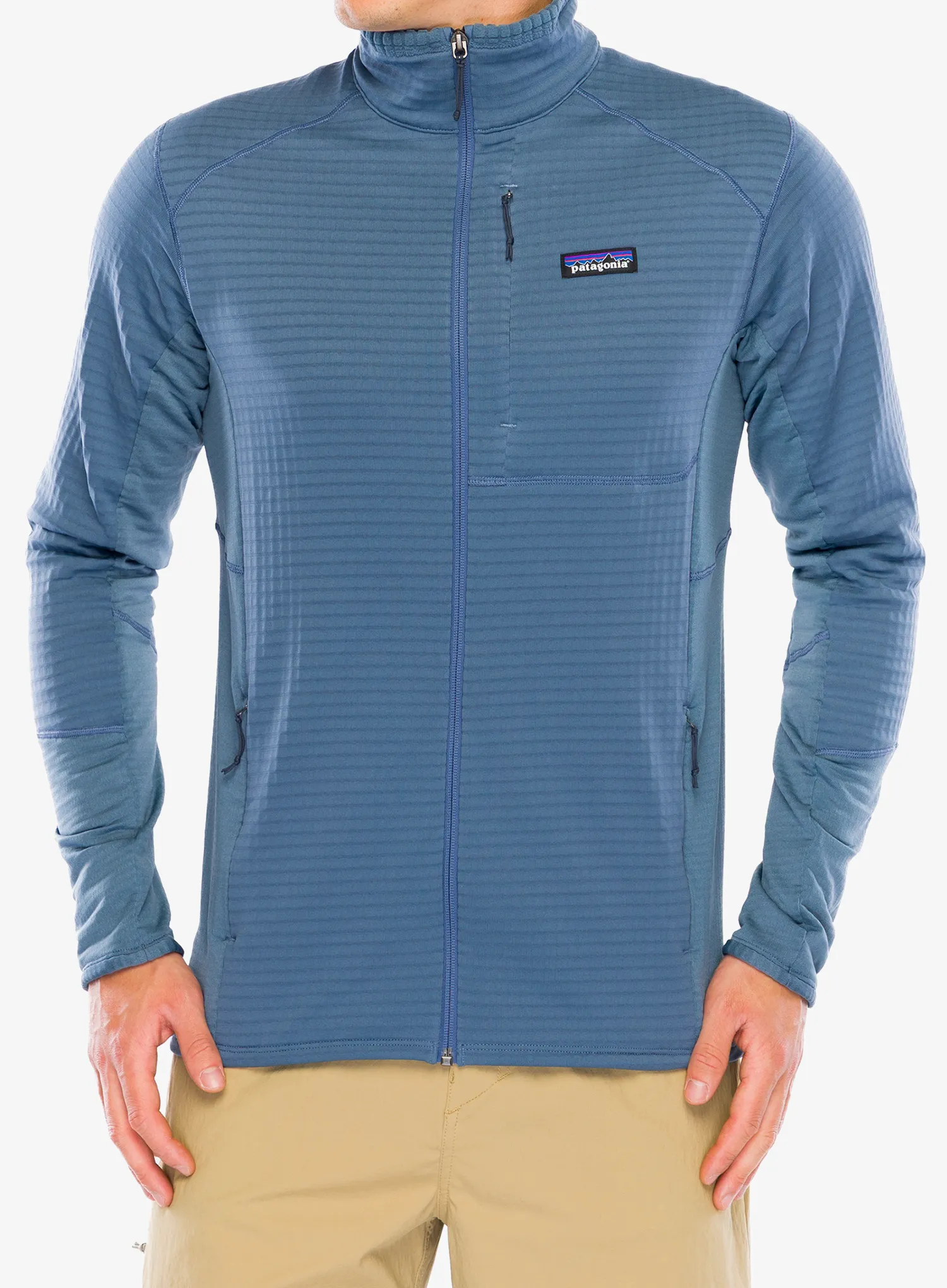 Rozepínací mikina Patagonia R1 Hybrid Jacket - utility blue
