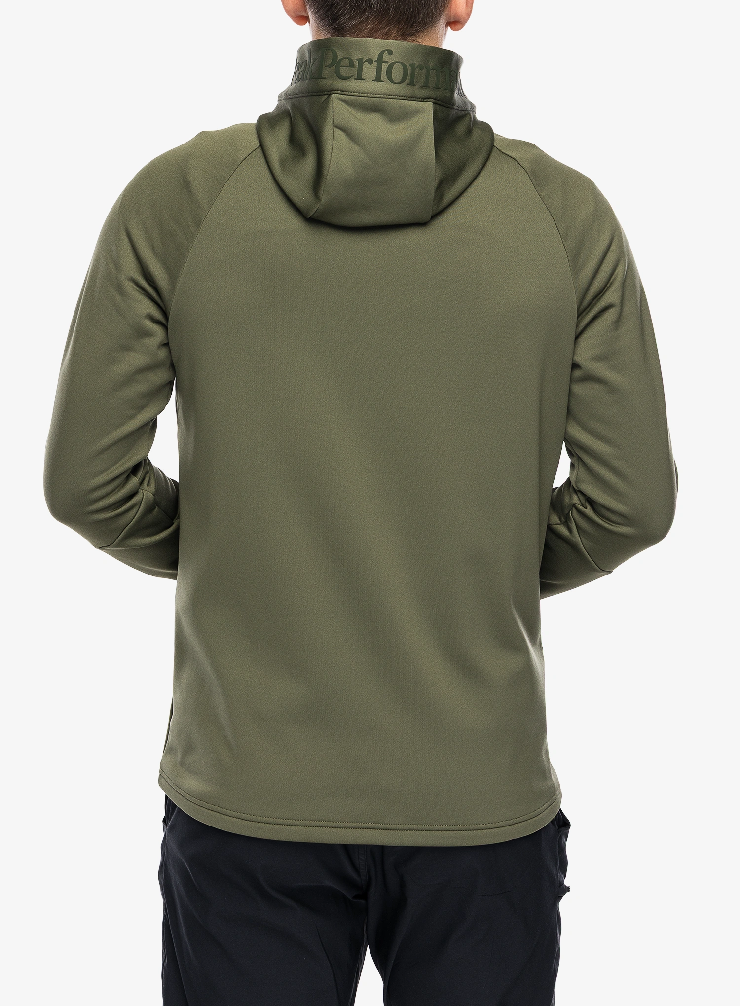 Rozepínací mikina Peak Performance Rider Essentials Zip Hood - pine needle/pine needle