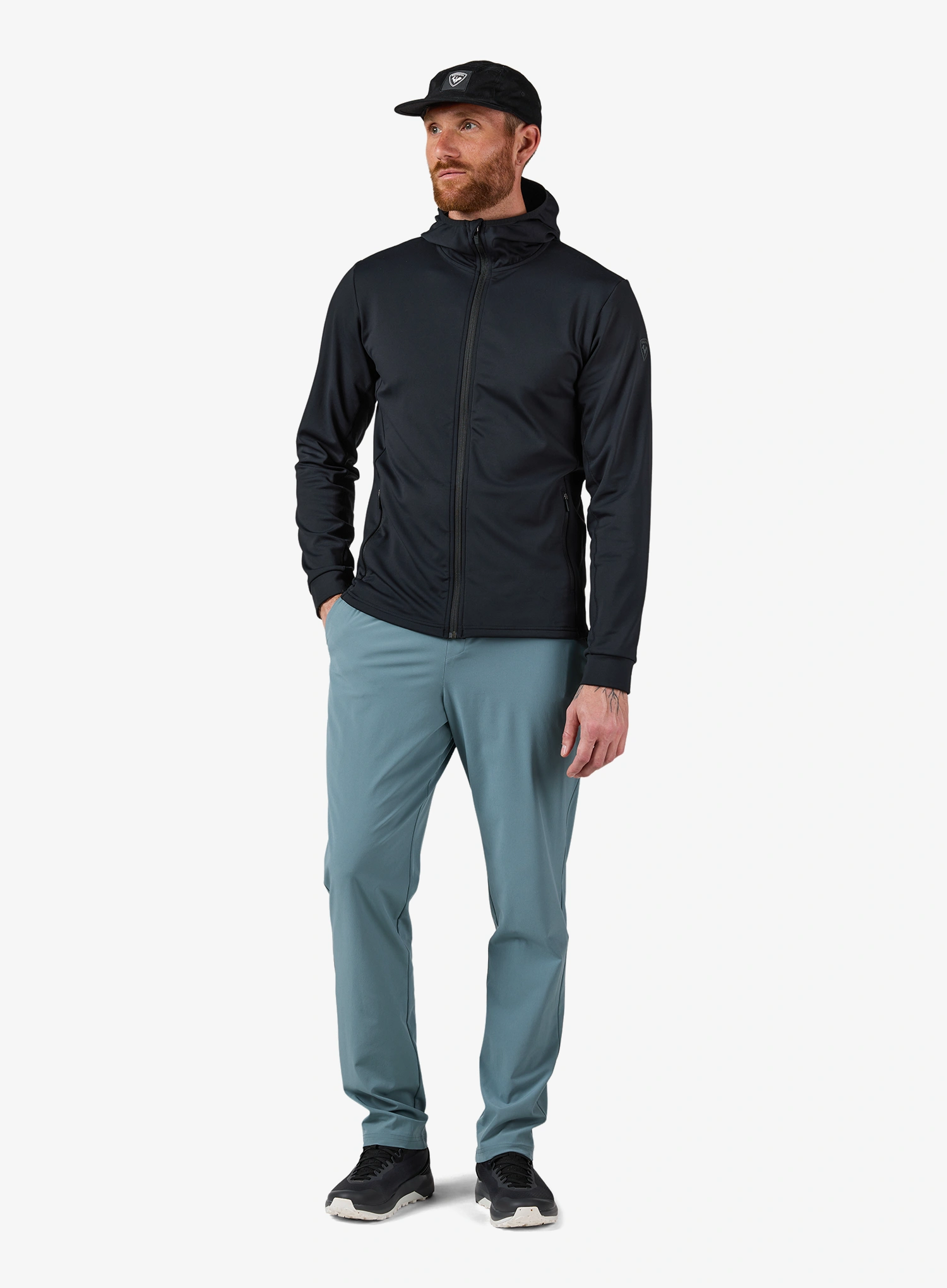 Rozepínací mikina Rossignol Mid Layer Full-Zip Hoodie - black