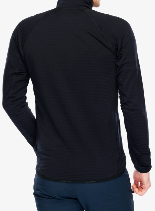 Rozepínací mikina Salomon Essential Lightwarm FZ - deep black