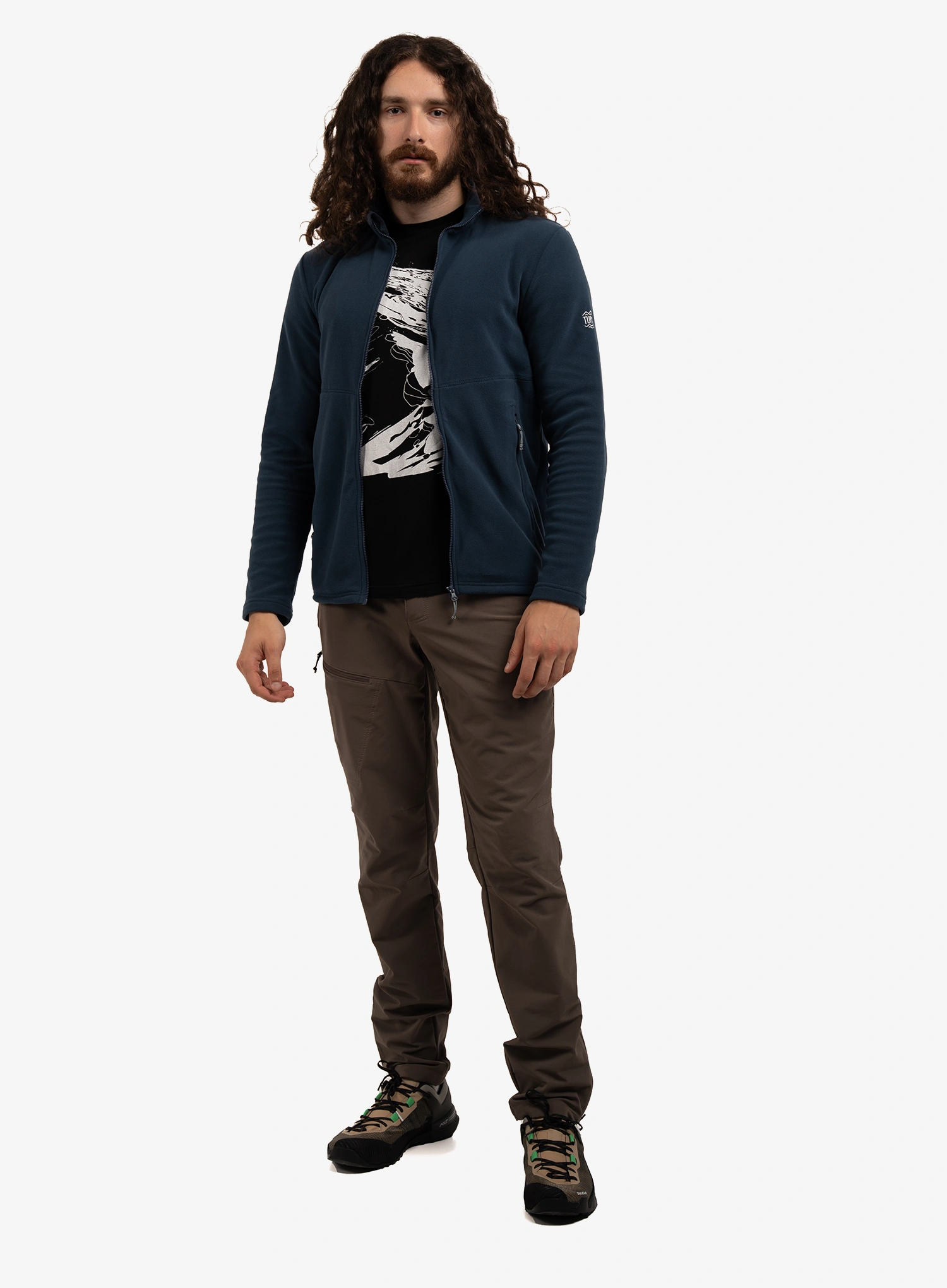 Rozepínací mikina Turbat Classic Fleece - midnight navy