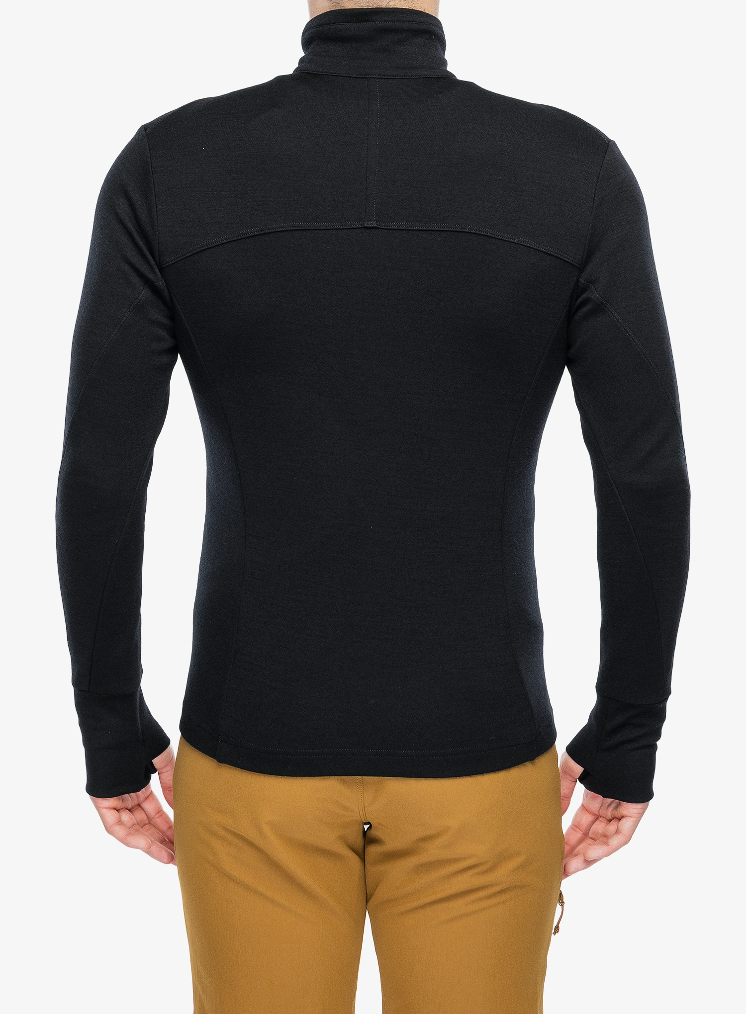 Mikina Sensor Merino UP Fleece Full Zip - black