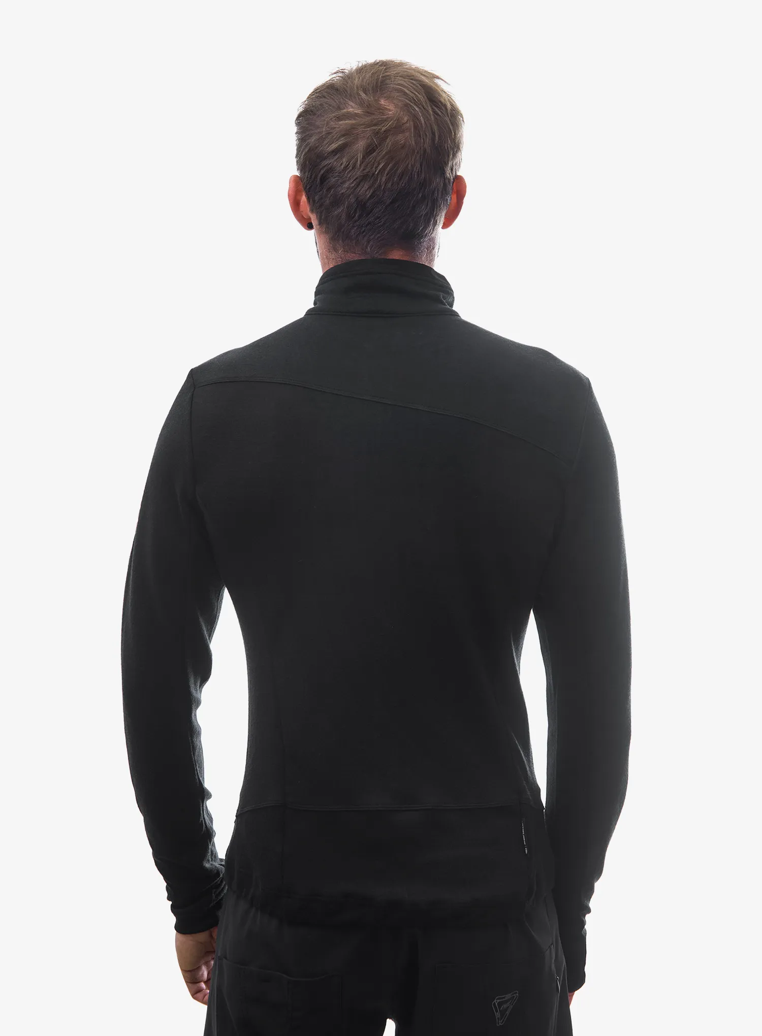 Mikina Sensor Merino UP Fleece Full Zip - black