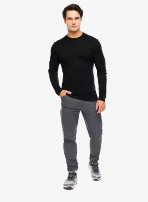 Mikina Smartwool Classic Thermal Merino Base Layer Crew Boxed - black