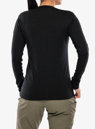 Dámská funkční mikina Devold Breeze Plus Merino 200 Shirt - black